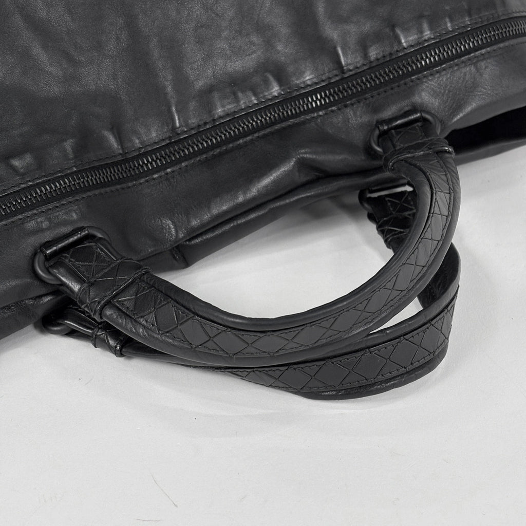 ボッテガヴェネタ ロゴ トートバッグ イントレチャート ハンドバッグ トートバッグ レザー ブラック レディース ブランドバッグ・小物 【中古】brbag