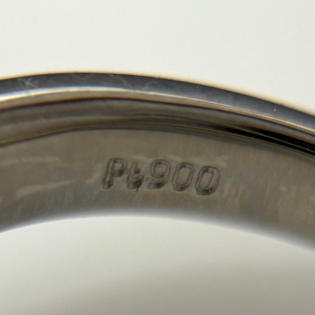 ダイヤモンド デザインリング プラチナ 指輪 メレダイヤ リング 11号 Pt900 ダイヤモンド レディース 【中古】nbjwl