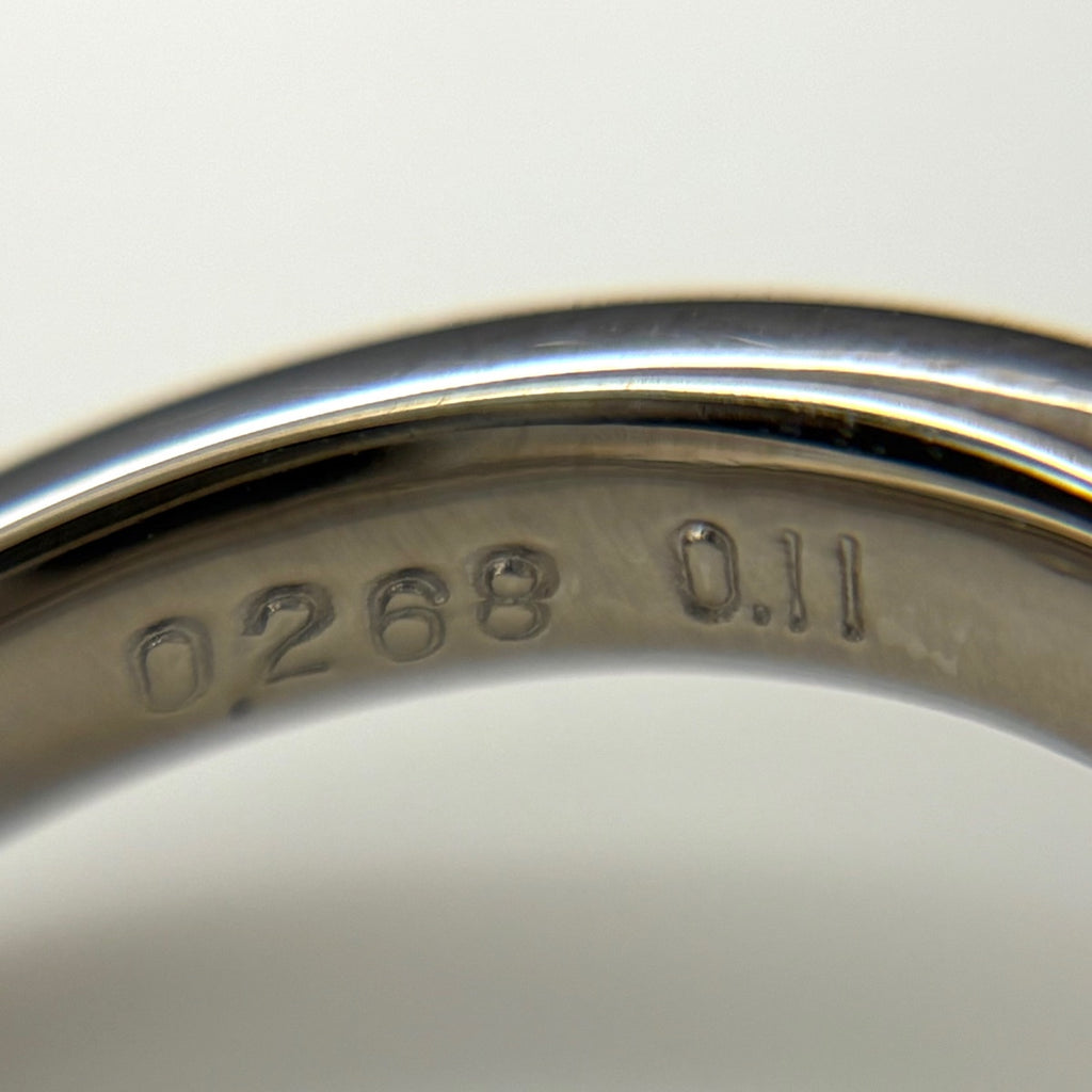 ダイヤモンド デザインリング プラチナ 指輪 メレダイヤ リング 11号 Pt900 ダイヤモンド レディース 【中古】nbjwl