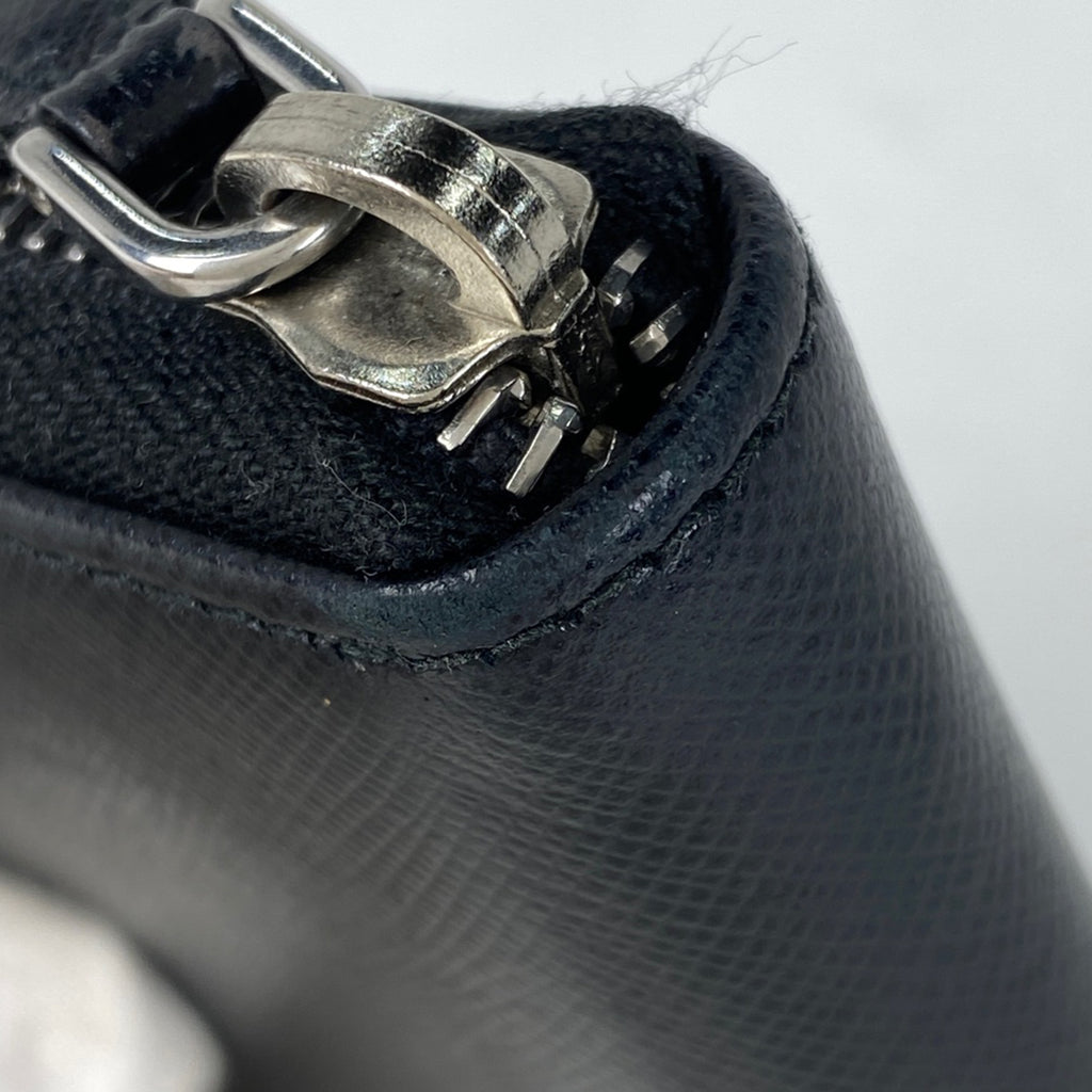 プラダ ロゴプレート ラウンドファスナー コインケース コインパース 小銭入れ コインケース レザー ネロ(ブラック) レディース 【中古】brbag