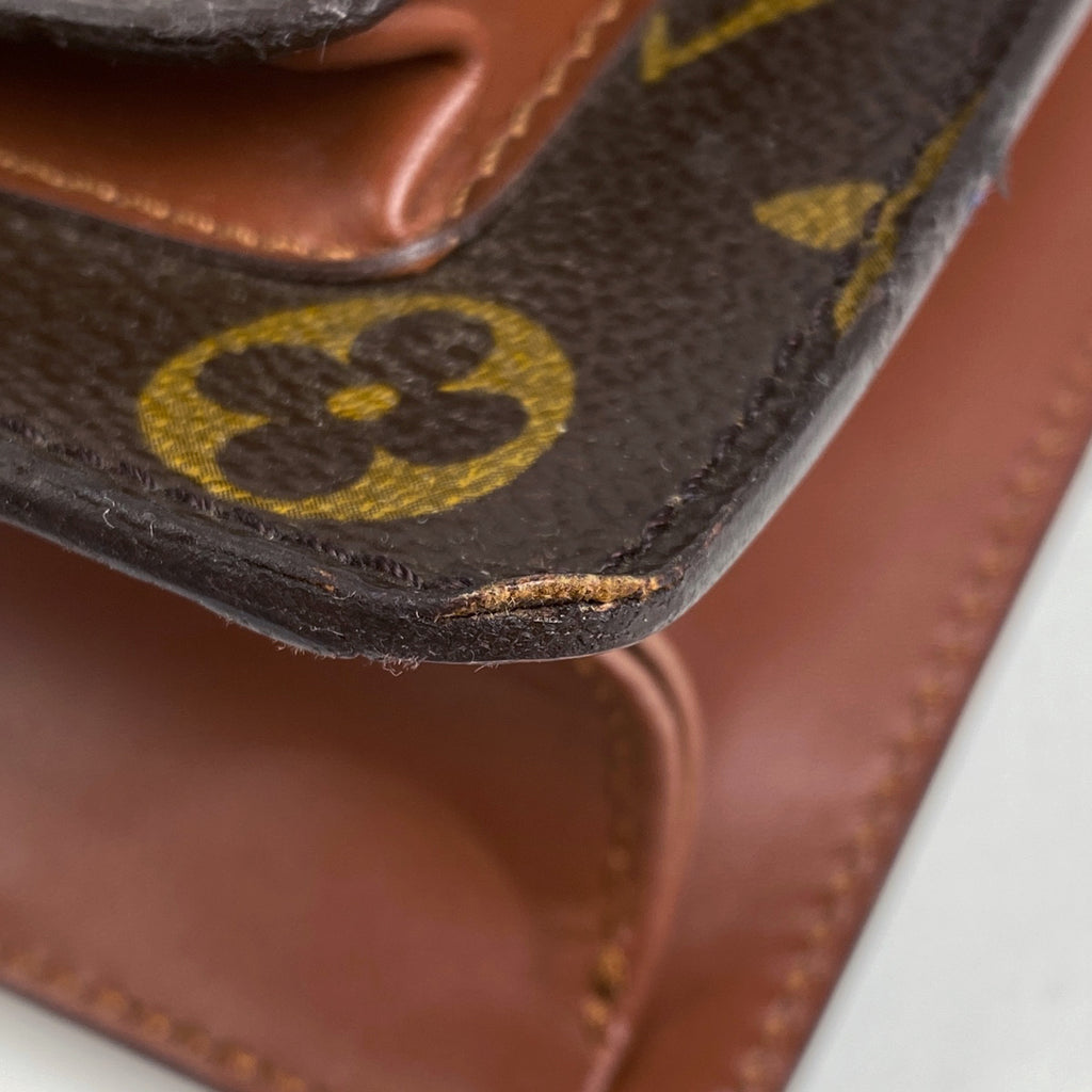 ルイ・ヴィトン モンソー 28 ショルダーバッグ 2WAY ハンドバッグ モノグラム ブラウン M51185 レディース 【中古】brbag