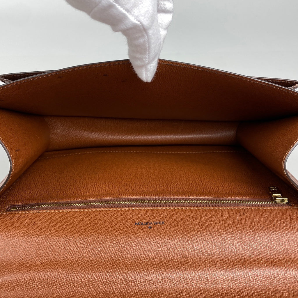 ルイ・ヴィトン モンソー 28 ショルダーバッグ 2WAY ハンドバッグ モノグラム ブラウン M51185 レディース 【中古】brbag