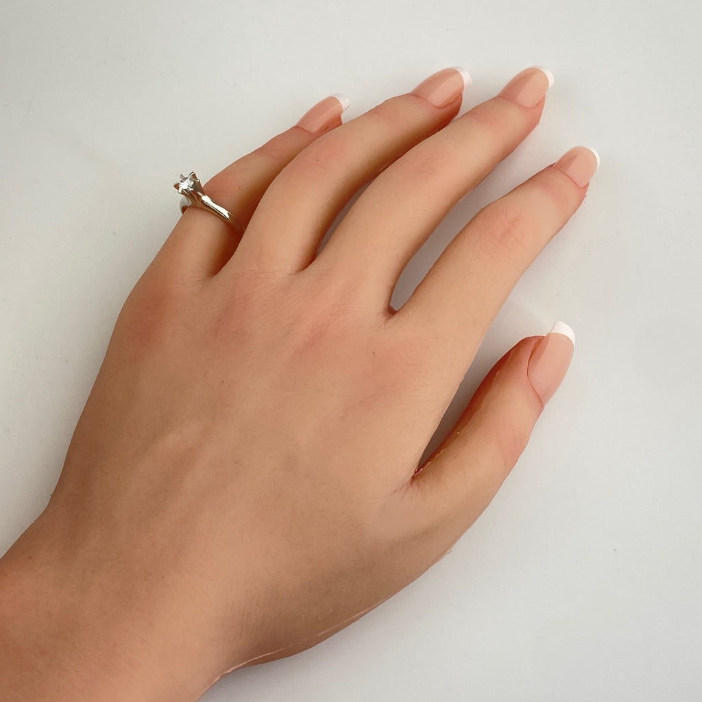 メレダイヤ デザインリング プラチナ 指輪 リング 10号 Pt900 ダイヤモンド レディース 【中古】nbjwl