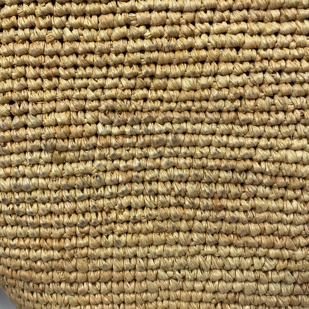 ロエベ スリット ポシェット バッグ アナグラム かごバッグ ショルダーバッグ ラフィア ブラウン レディース 【中古】brbag