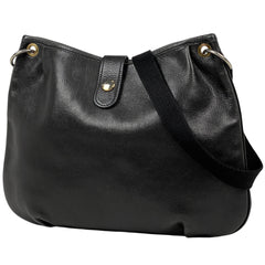 エルメス ロデオ ショルダーバッグ ロゴ 斜め掛け ショルダーバッグ レザー ブラック 〇N レディース 【中古】brbag