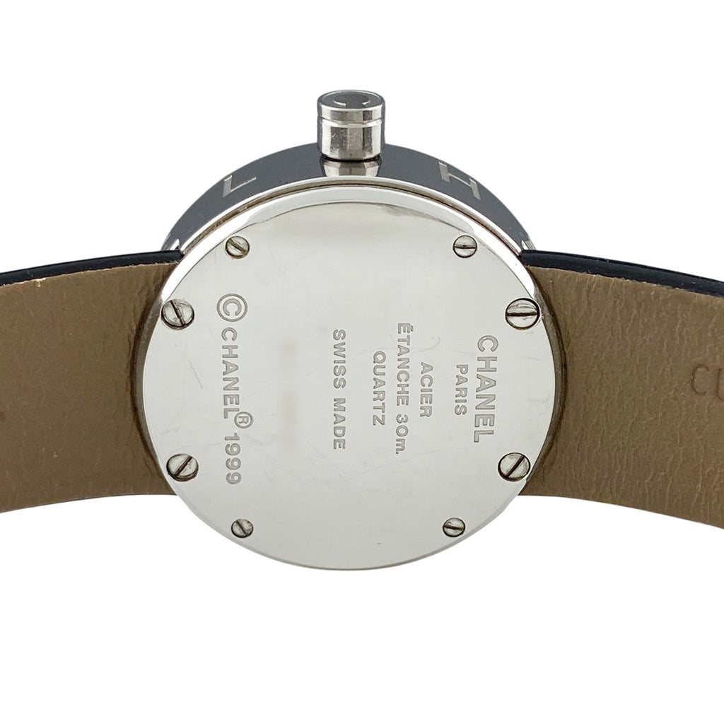 シャネル ラ・ロンド H0579 腕時計 SS レザー クォーツ ブラック レディース 【中古】wtcbb