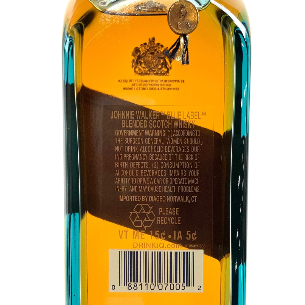 ジョニーウォーカー JOHNNIE WALKER ブルーラベル 750ml スコッチウイスキー ブレンデッド 【古酒】liqbb