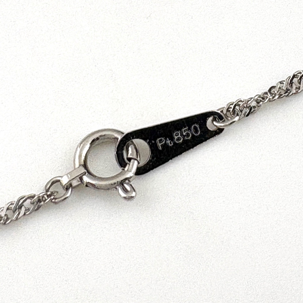 メレダイヤ デザインネックレス プラチナ ペンダント ネックレス Pt900 Pt850 ダイヤモンド レディース 【中古】nbjwl