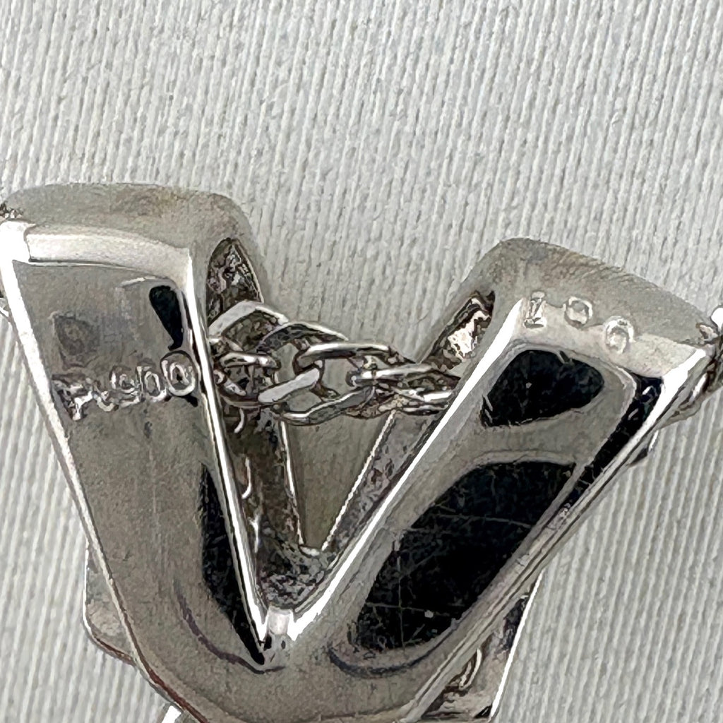 メレダイヤ デザインネックレス プラチナ ペンダント ネックレス Pt900 Pt850 ダイヤモンド レディース 【中古】nbjwl