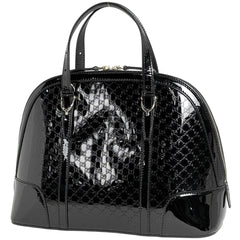 グッチ マイクログッチ シマ ハンドバッグ パテントレザー 309617 レディース ブランドバッグ・小物 【中古】brbag