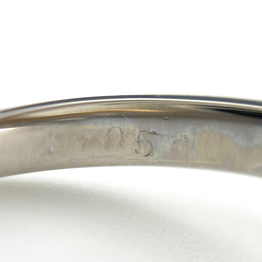 メレダイヤ デザインリング プラチナ YG イエローゴールド 指輪 リング 14号 Pt900 K18 ダイヤモンド レディース 【中古】nbjwl