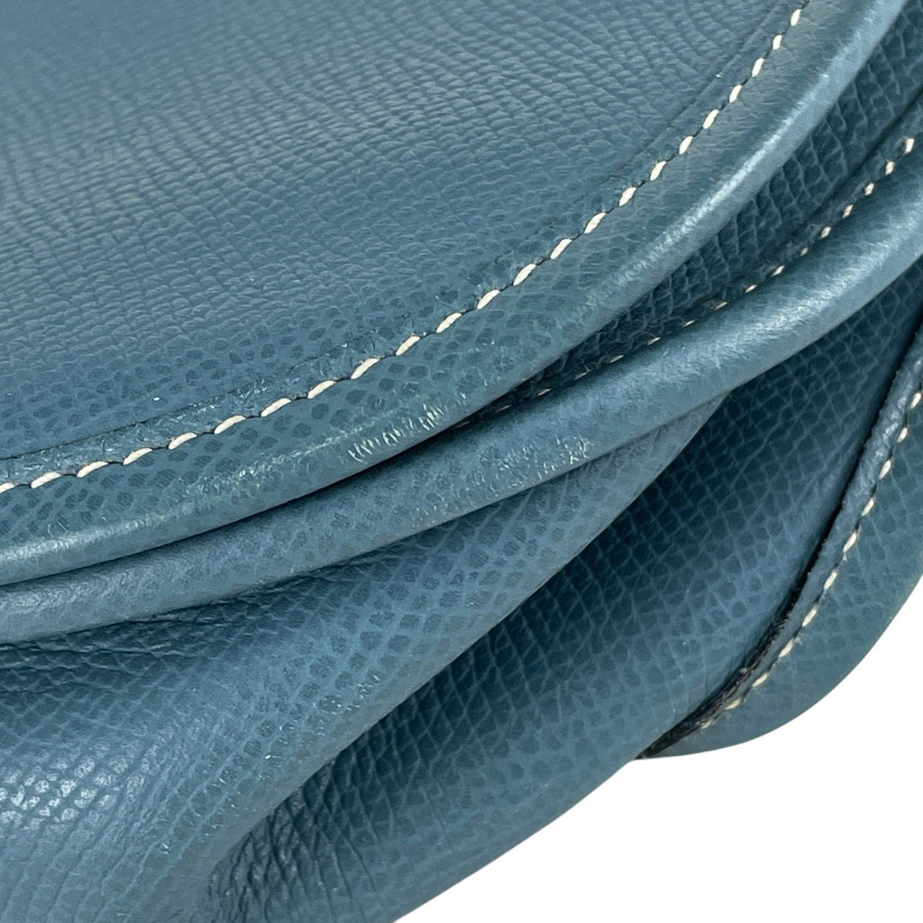 エルメス エヴリン 2 GM パンチング Hロゴ ショルダーバッグ ヴォーエプソン ブルージーン □J レディース 【中古】brbag