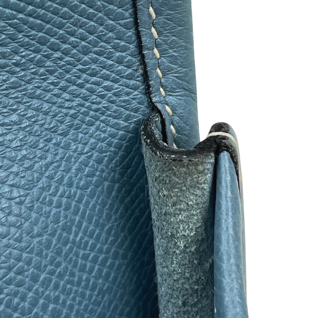 エルメス エヴリン 2 GM パンチング Hロゴ ショルダーバッグ ヴォーエプソン ブルージーン □J レディース 【中古】brbag