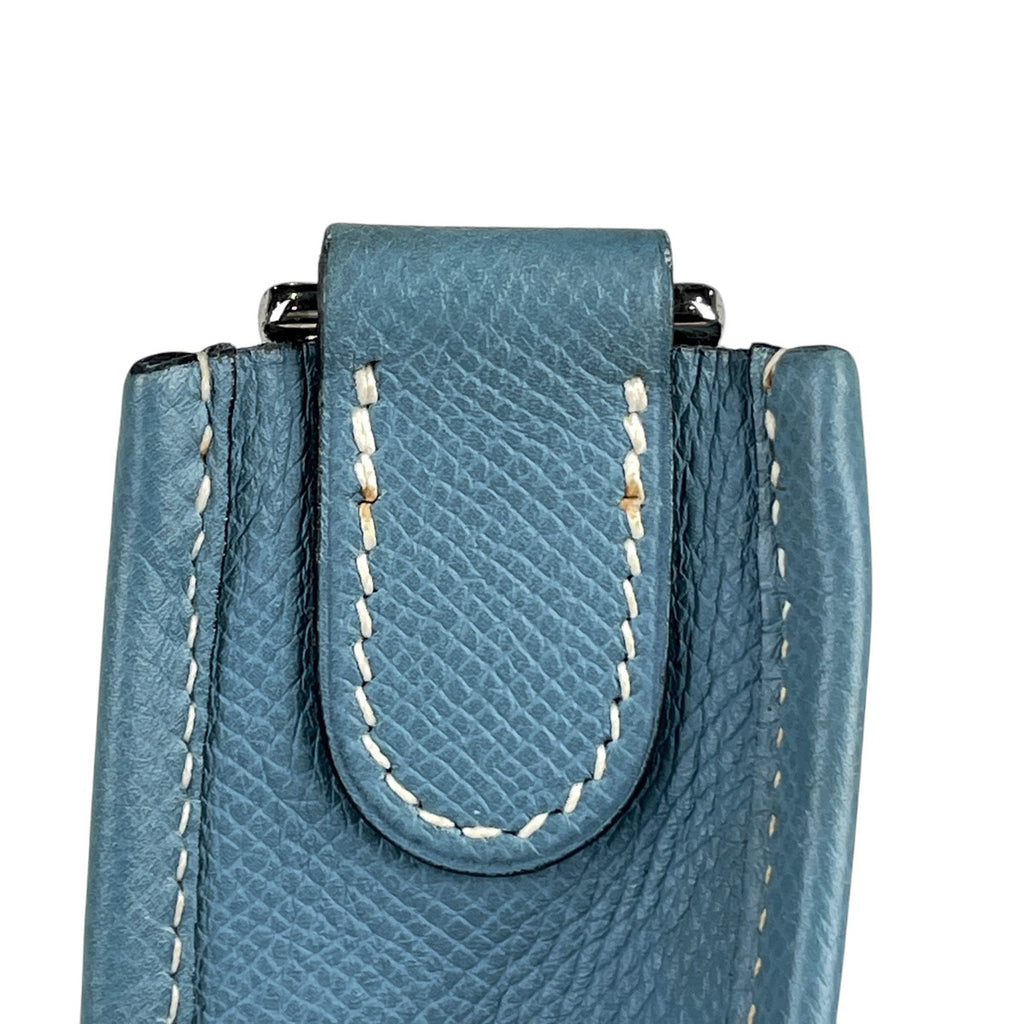 エルメス エヴリン 2 GM パンチング Hロゴ ショルダーバッグ ヴォーエプソン ブルージーン □J レディース 【中古】brbag