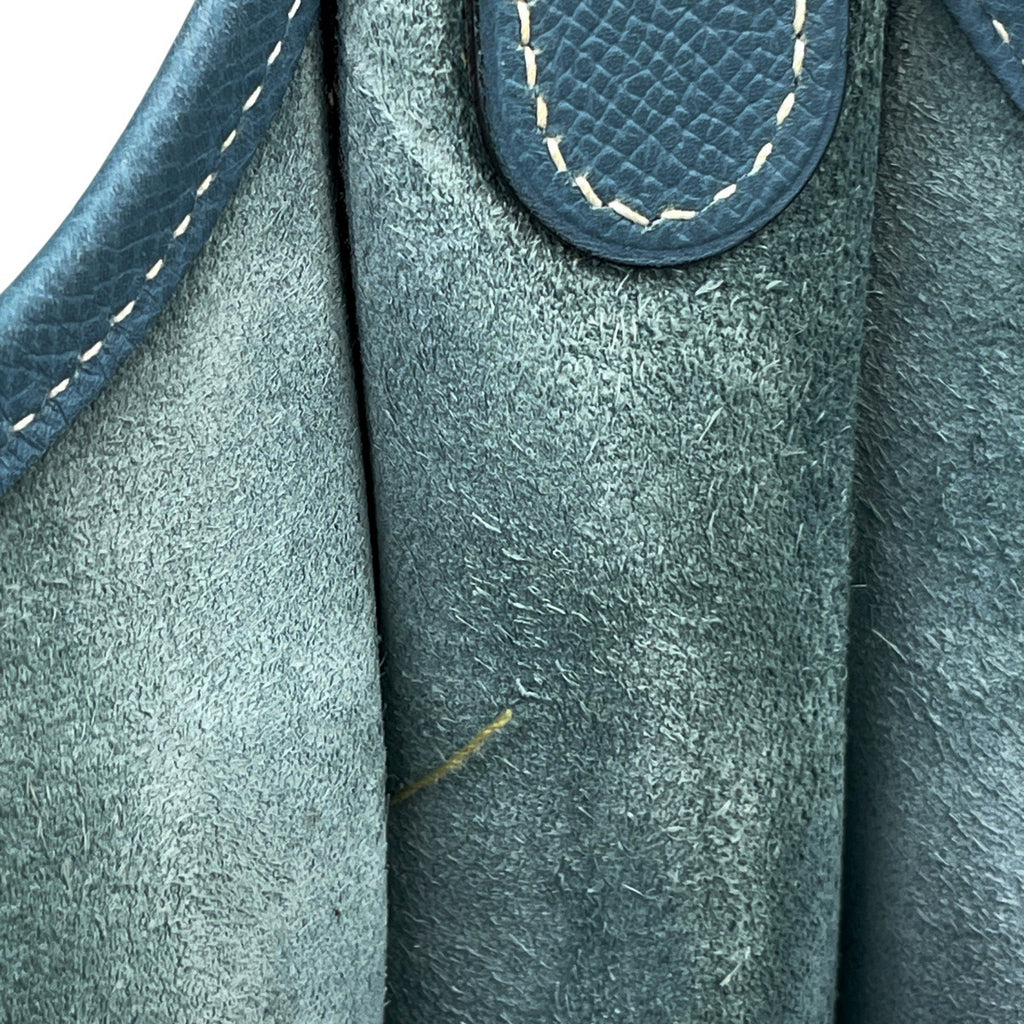 エルメス エヴリン 2 GM パンチング Hロゴ ショルダーバッグ ヴォーエプソン ブルージーン □J レディース 【中古】brbag