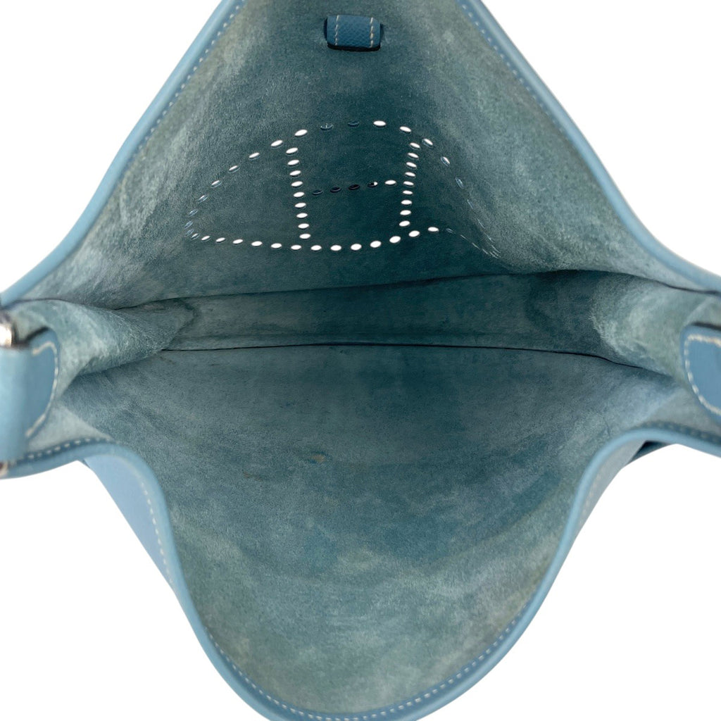 エルメス エヴリン 2 GM パンチング Hロゴ ショルダーバッグ ヴォーエプソン ブルージーン □J レディース 【中古】brbag