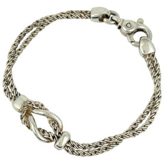 ティファニー ノット ダブルロープ ブレスレット シルバー925 レディース ブランドアクセサリー 【中古】bracc