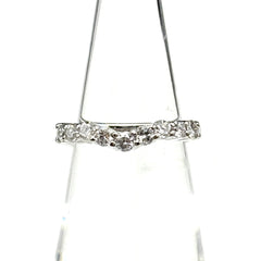 メレダイヤ デザインリング プラチナ 指輪 リング 9号 Pt900 ダイヤモンド レディース 【中古】nbjwl