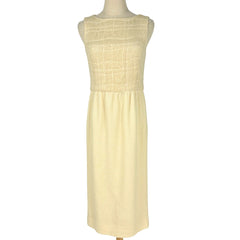 シャネル ノースリーブ ワンピース ココマークボタン 98A ワンピース スカート アイボリー レディース ブランドアパレル 【中古】brapp