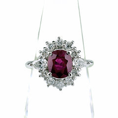 ルビー/2.28ct リング 10.5号 6.0g Pt900 ダイヤモンド/0.84ct GIA鑑別書 レディース ノンブランドジュエリー 【中古】nbjwl