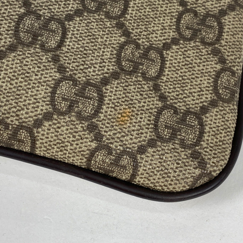 グッチ GG柄 ショルダーバッグ 斜め掛け ショルダーバッグ コーティングキャンバス ブラウン 201538 レディース 【中古】brbag