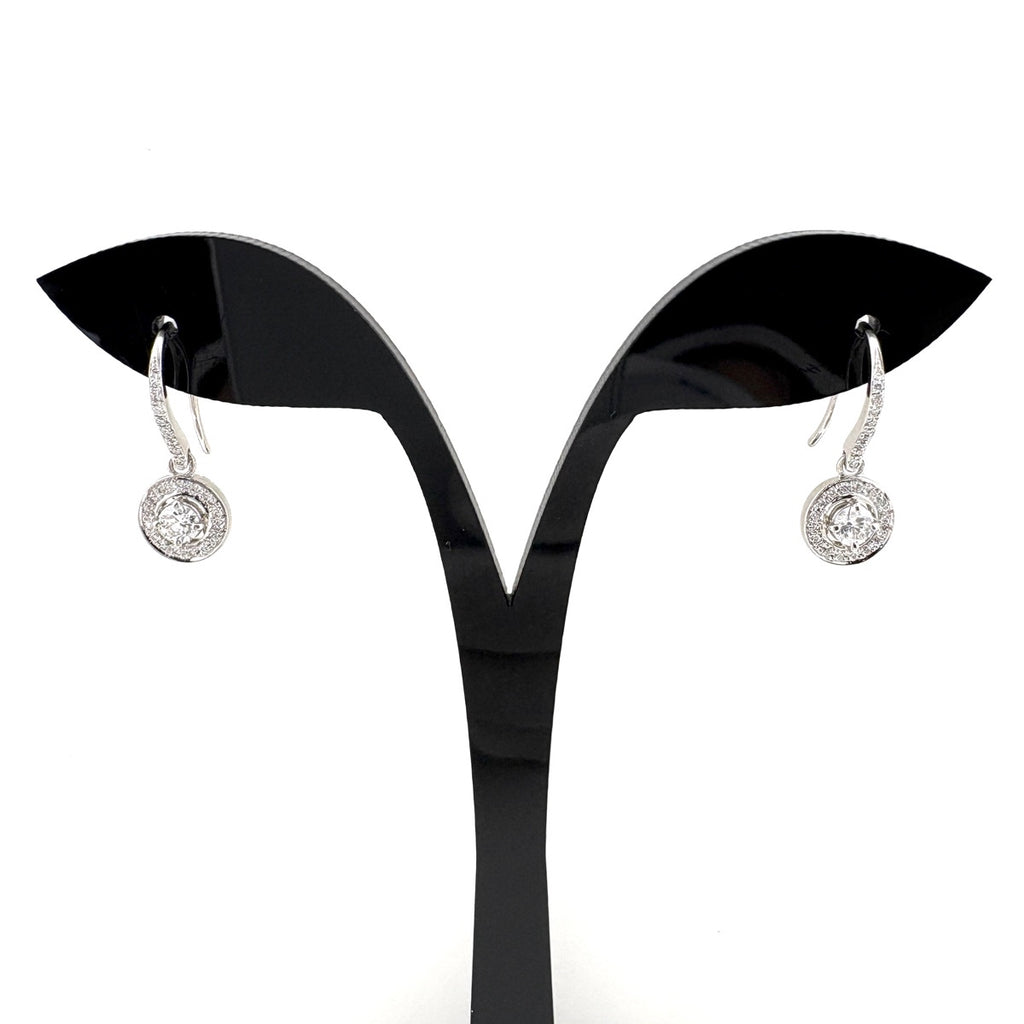 メレダイヤ デザインピアス プラチナ ピアス Pt900 ダイヤモンド レディース 【中古】nbjwl