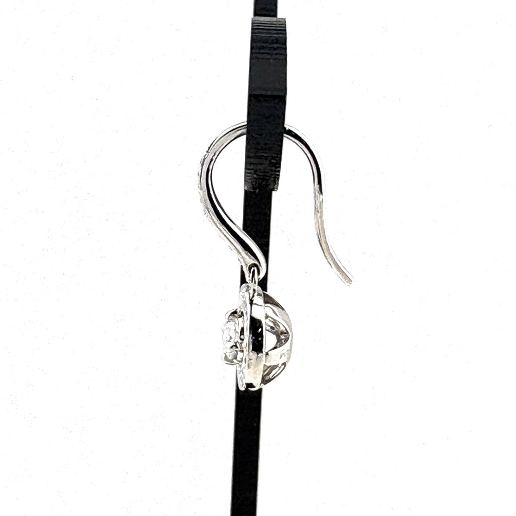 メレダイヤ デザインピアス プラチナ ピアス Pt900 ダイヤモンド レディース 【中古】nbjwl