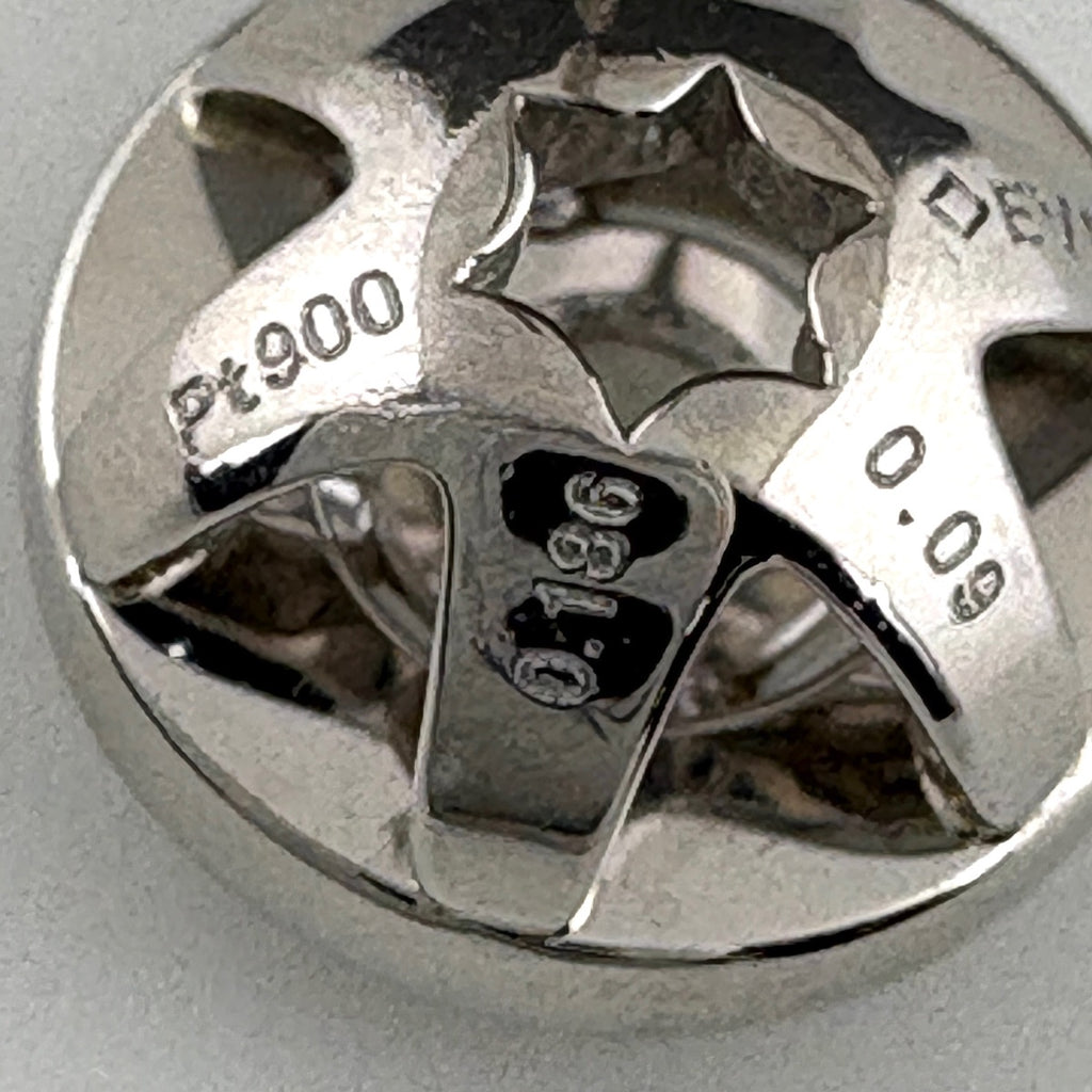 メレダイヤ デザインピアス プラチナ ピアス Pt900 ダイヤモンド レディース 【中古】nbjwl