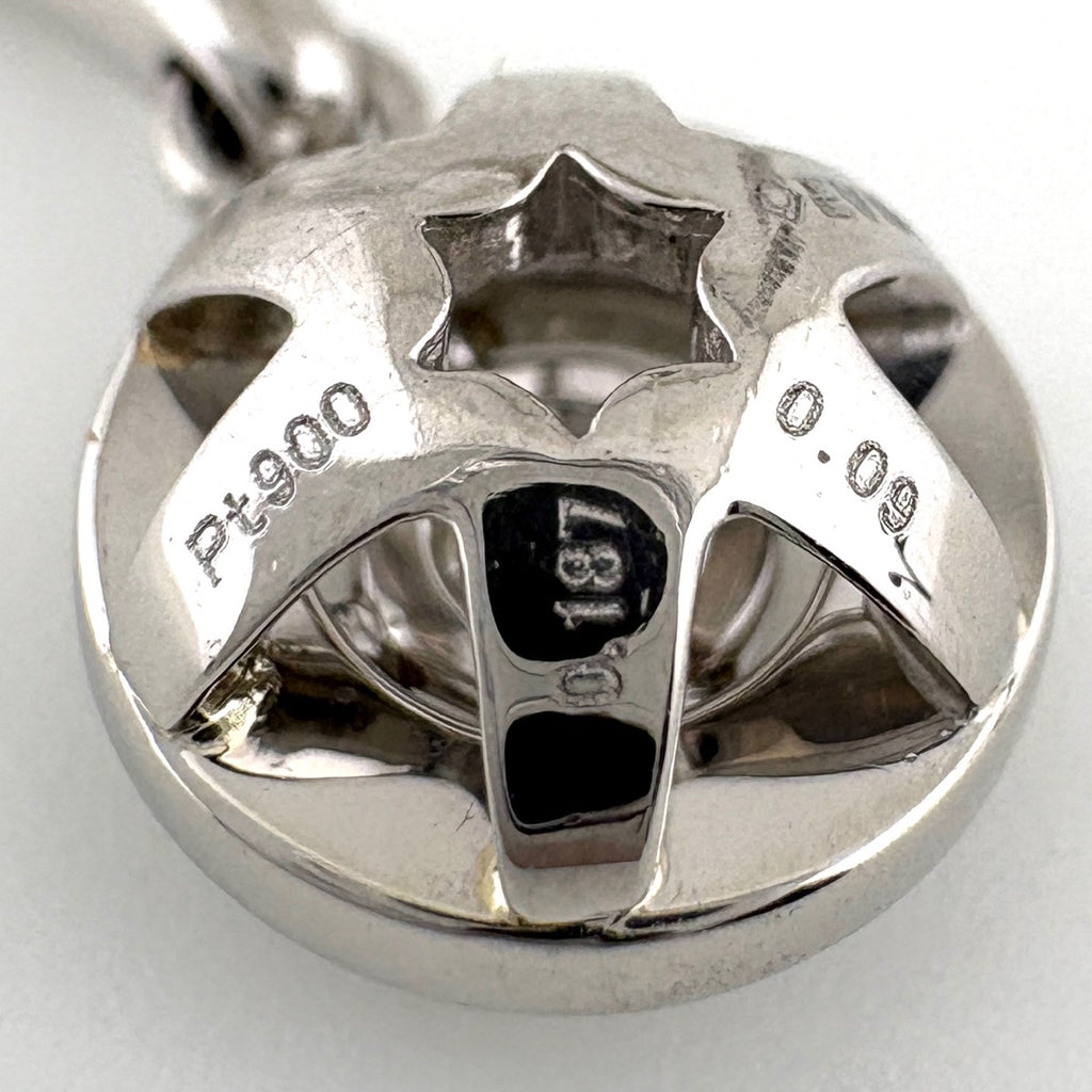 メレダイヤ デザインピアス プラチナ ピアス Pt900 ダイヤモンド レディース 【中古】nbjwl