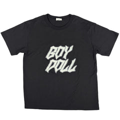 セリーヌ ロゴ 半袖 Tシャツ ラインストーン クルーネック トップス 半袖Ｔシャツ コットン ブラック メンズ ブランドアパレル 【中古】brapp