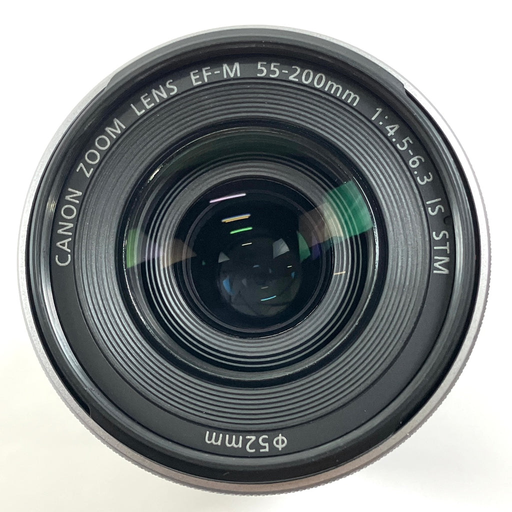 キヤノン Canon EF-M 55-200mm F4.5-6.3 IS STM シルバー 一眼カメラ用レンズ（オートフォーカス） 【中古】cambb