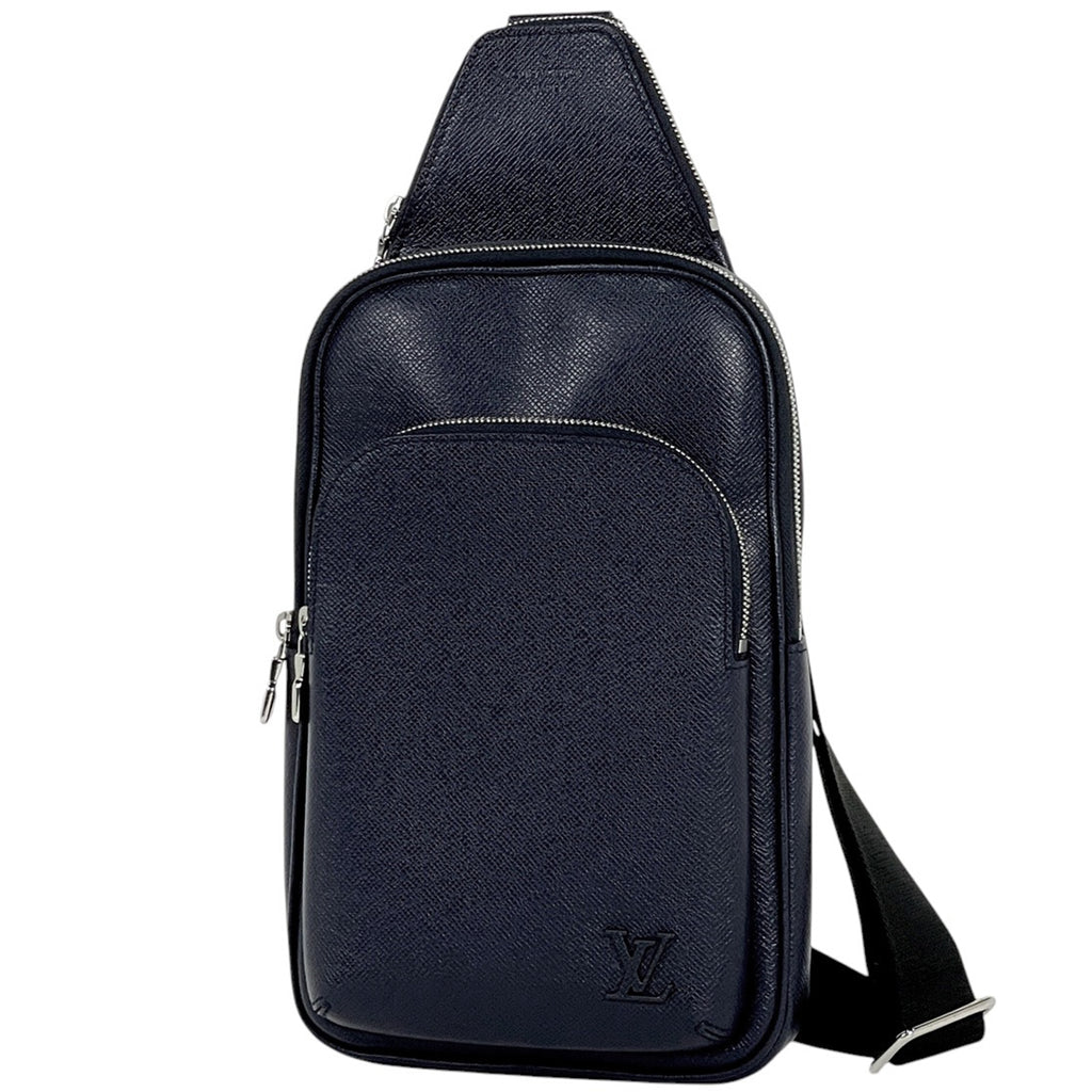 ルイ・ヴィトン アヴェニュー スリングバッグ 肩掛け ボディバッグ タイガ ブルーミニュイ M30971 メンズ 【中古】brbag