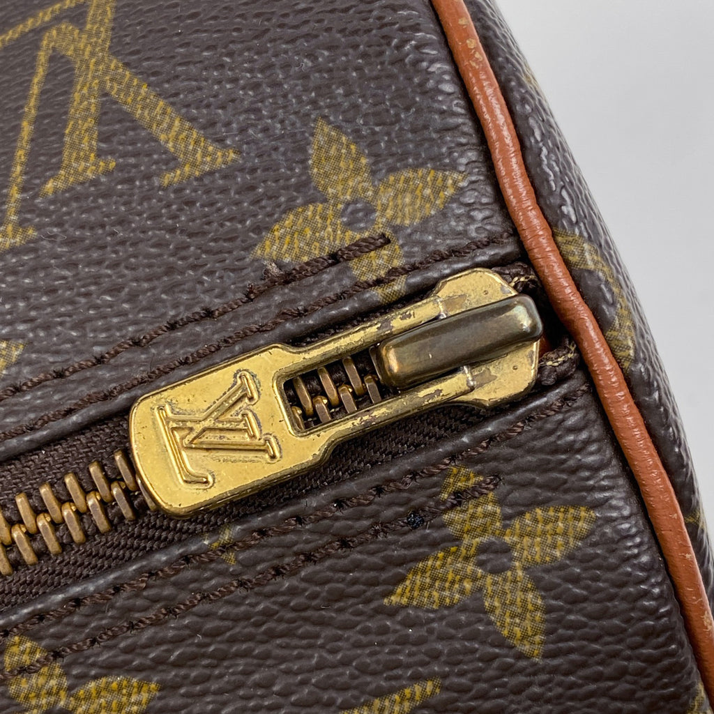 ルイ・ヴィトン パピヨン 30 バレルバッグ 筒型 旧旧型 ハンドバッグ モノグラム ブラウン M51365 レディース 【中古】brbag