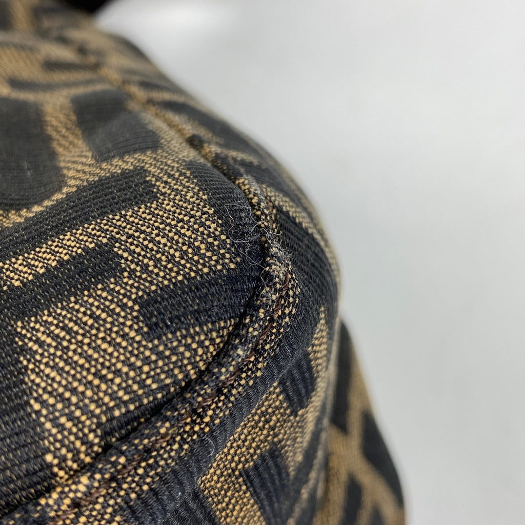 フェンディ ズッカ柄 ショルダーバッグ マンマバケット ワンショルダー ハンドバッグ ショルダーバッグ キャンバス ブラウン 26325 レディース 【中古】brbag