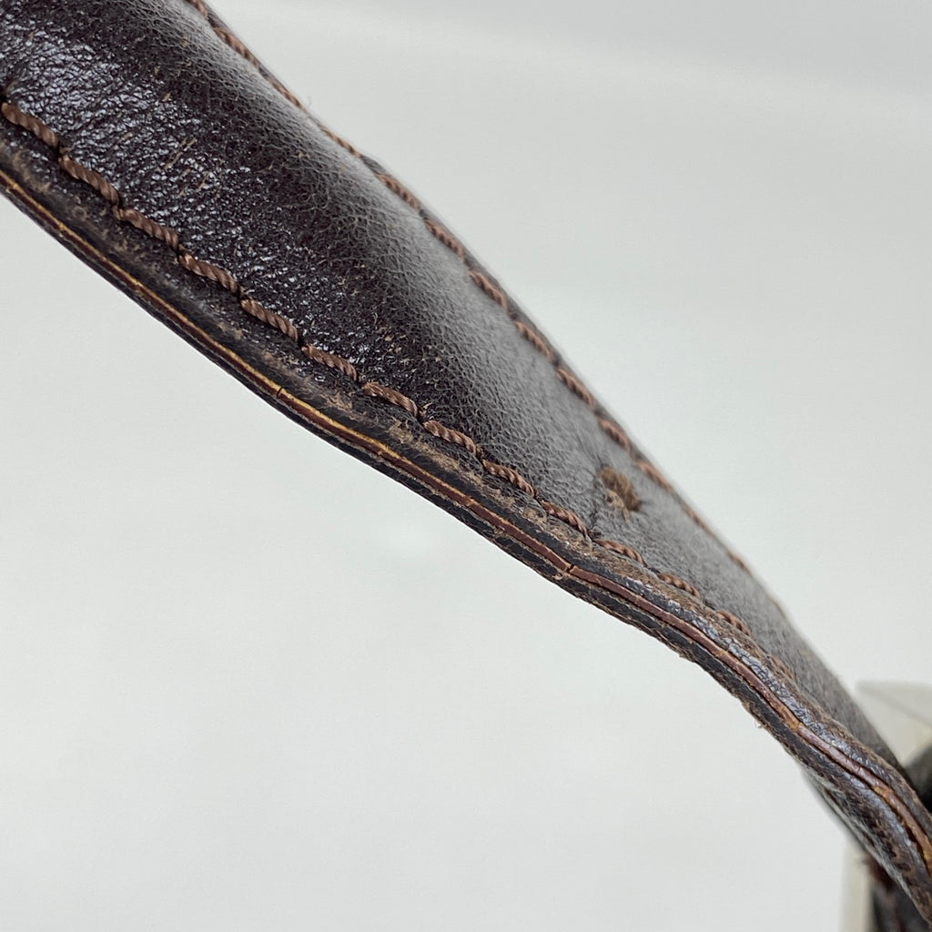 フェンディ ズッカ柄 ショルダーバッグ マンマバケット ワンショルダー ハンドバッグ ショルダーバッグ キャンバス ブラウン 26325 レディース 【中古】brbag