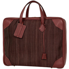 エルメス ヴィクトリア 45 ブリーフケース ハンドバッグ ビジネスバッグ クリノラン ルージュアッシュ □G レディース 【中古】brbag