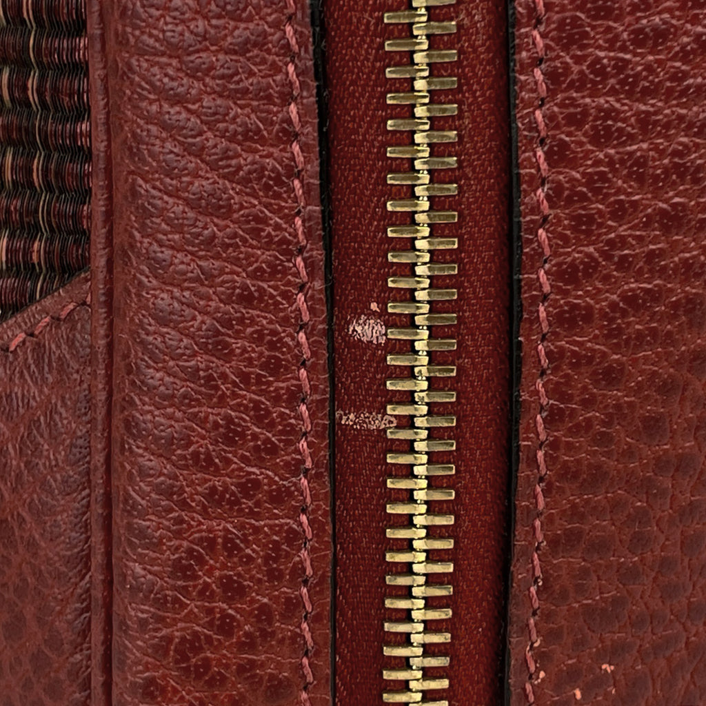 エルメス ヴィクトリア 45 ブリーフケース ハンドバッグ ビジネスバッグ クリノラン ルージュアッシュ □G レディース 【中古】brbag