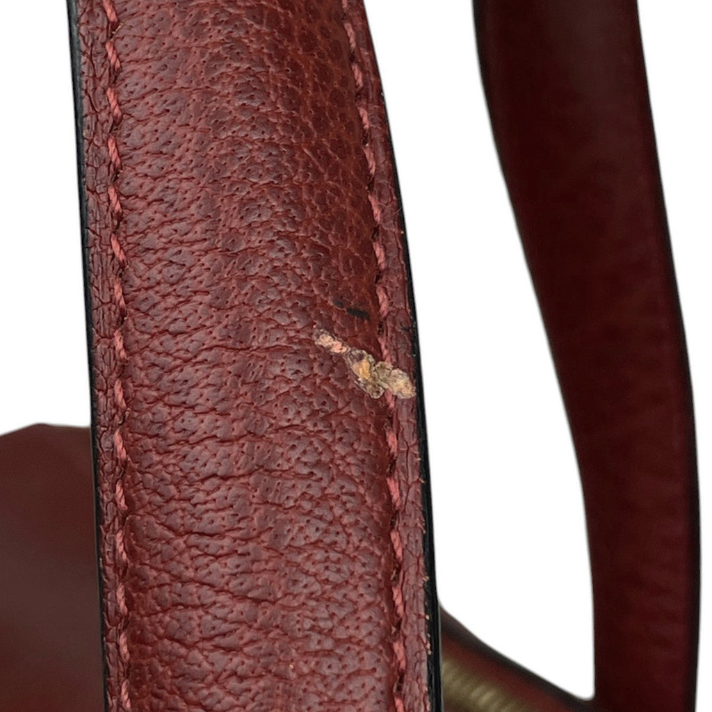 エルメス ヴィクトリア 45 ブリーフケース ハンドバッグ ビジネスバッグ クリノラン ルージュアッシュ □G レディース 【中古】brbag