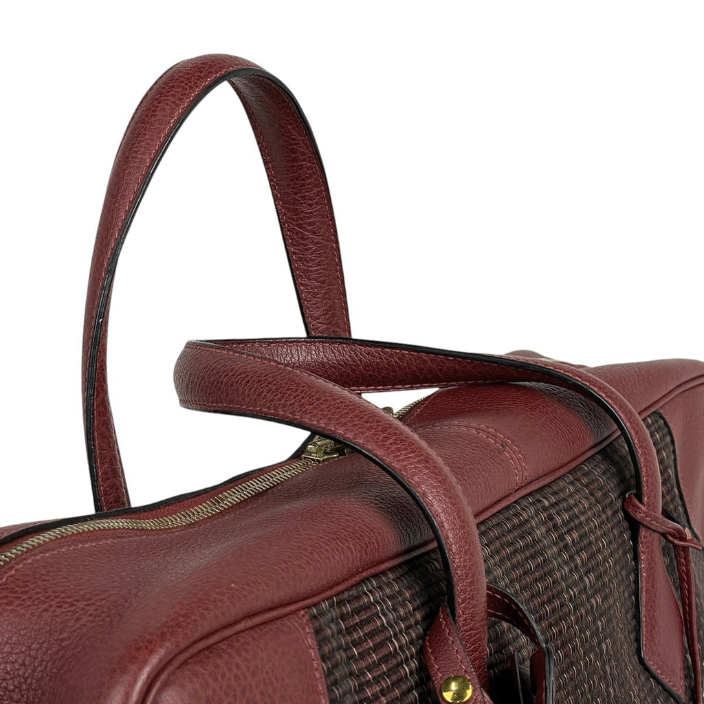 エルメス ヴィクトリア 45 ブリーフケース ハンドバッグ ビジネスバッグ クリノラン ルージュアッシュ □G レディース 【中古】brbag