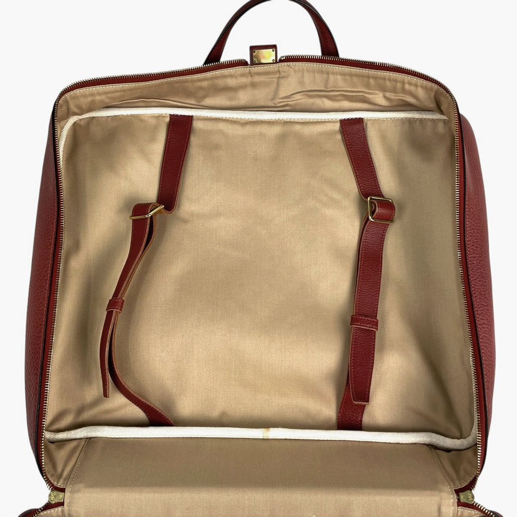 エルメス ヴィクトリア 45 ブリーフケース ハンドバッグ ビジネスバッグ クリノラン ルージュアッシュ □G レディース 【中古】brbag