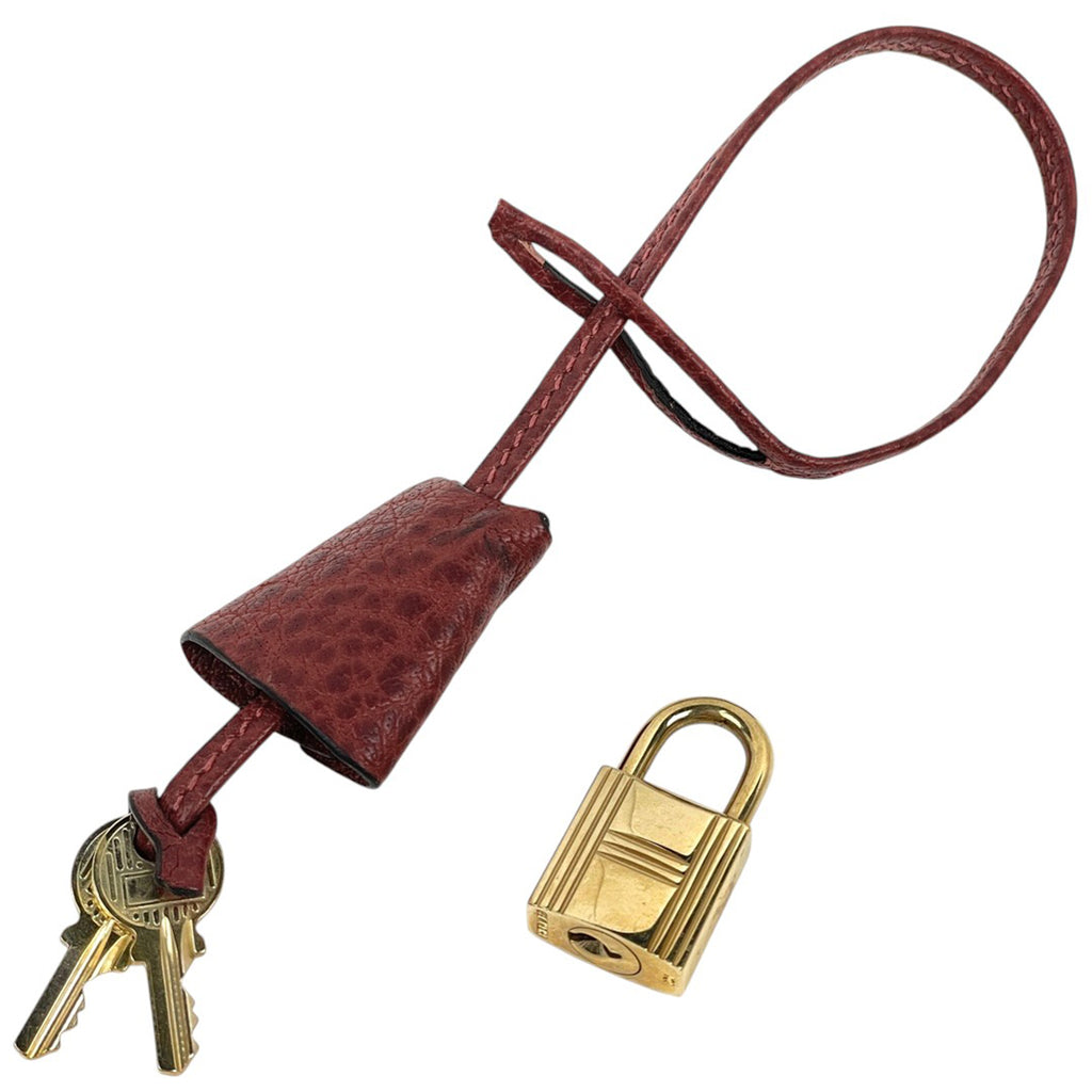 エルメス ヴィクトリア 45 ブリーフケース ハンドバッグ ビジネスバッグ クリノラン ルージュアッシュ □G レディース 【中古】brbag