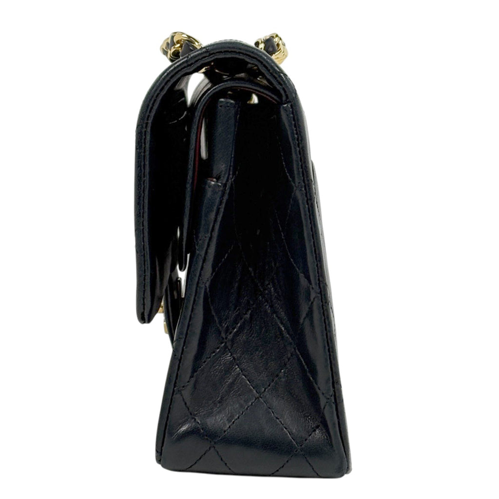 【ジャンク品】シャネル マトラッセ Wフラップ チェーン ショルダーバッグ ココマーク ショルダーバッグ レザー ブラック A01112 レディース 【中古】brbag