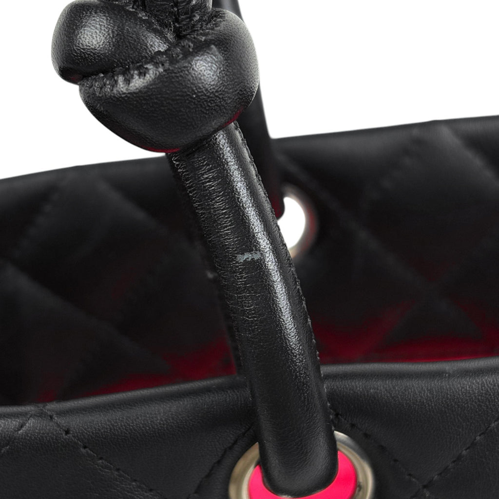 シャネル カンボンライン ラージ ショルダーバッグ レザー ブラック A25169 レディース 中古 brbag