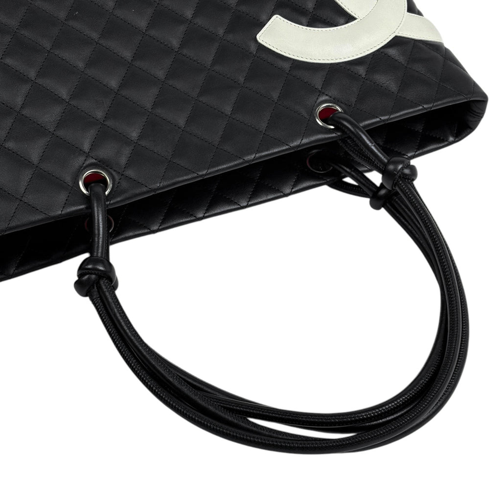 シャネル カンボンライン ラージ ショルダーバッグ レザー ブラック A25169 レディース 中古 brbag