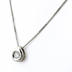 約42cm ダイヤモンド ネックレス プラチナ ペンダント Pt900 Pt850 ダイヤモンド レディース 【中古】nbjwl