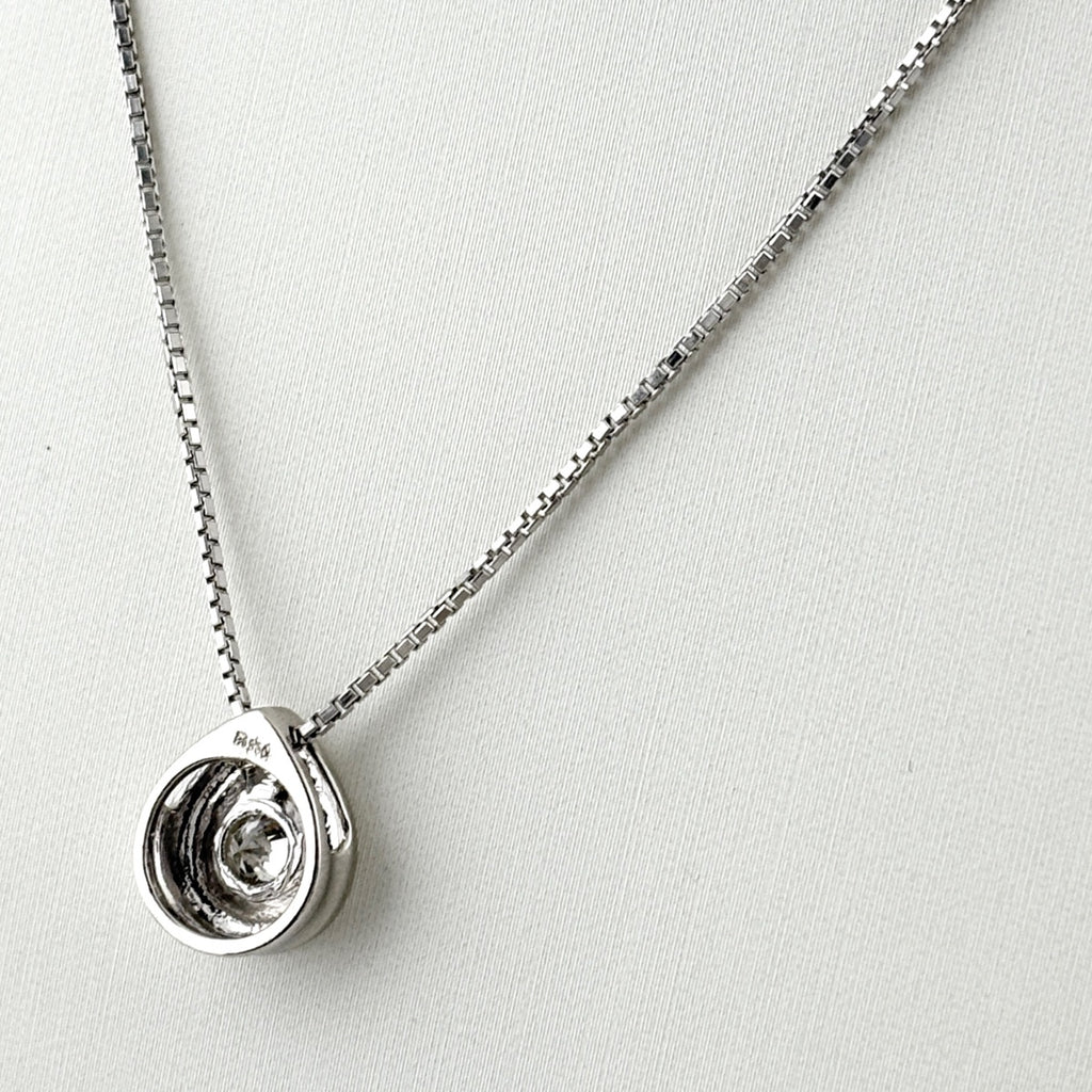 約42cm ダイヤモンド ネックレス プラチナ ペンダント Pt900 Pt850 ダイヤモンド レディース 【中古】nbjwl