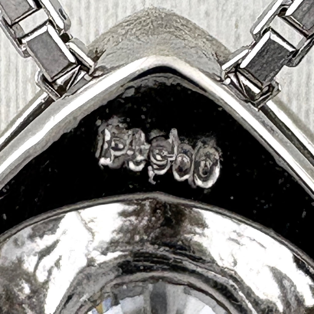 約42cm ダイヤモンド ネックレス プラチナ ペンダント Pt900 Pt850 ダイヤモンド レディース 【中古】nbjwl