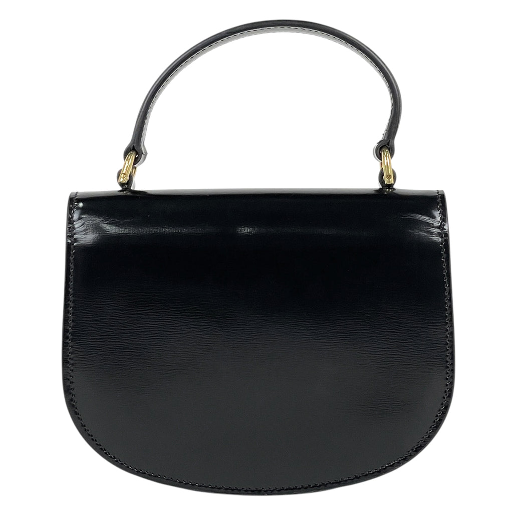 セリーヌ トリオンフ ハンドバッグ ブザス 2WAY ショルダーバッグ ハンドバッグ レザー ブラック レディース 【中古】brbag