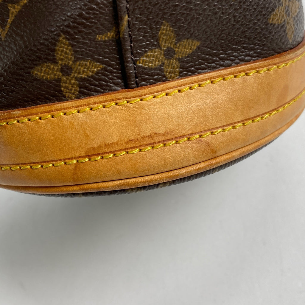 ルイ・ヴィトン プチ バケット PM ショルダーバッグ バケツ型 トートバッグ モノグラム ブラウン M42238 レディース 【中古】brbag