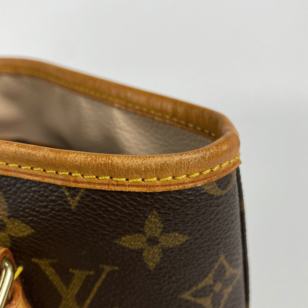 ルイ・ヴィトン プチ バケット PM ショルダーバッグ バケツ型 トートバッグ モノグラム ブラウン M42238 レディース 【中古】brbag